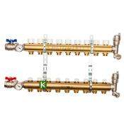 Коллектор для теплого пола с вентилями 9 выходов STOUT SMB 0468 000009